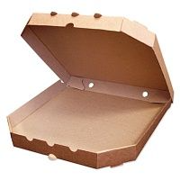 Коробка для пиццы картон 310х310х40мм бурая "трапеция" 