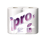 Туалетная бумага в бытовых рулонах 2-слойная 23м Protissue в рулонах белый 32,8г/м2 4рул/упак