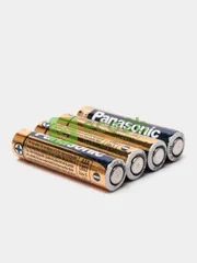 Батарейки 4шт Panasonic Alkaline Power AAA (LR03 24А) алкалиновые мизинчик
