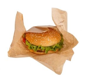 Оберточная бумага OSQ для сэндвичей бургер крафт 400х400мм 2000шт/кор пергамент