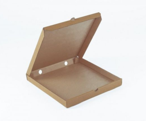 Коробка для пиццы картон 340х340х40мм бурая 50 шт/уп