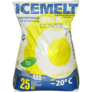 Реагент антигололедный ICEMELT Mix 25кг до -20С, хлористый натрий