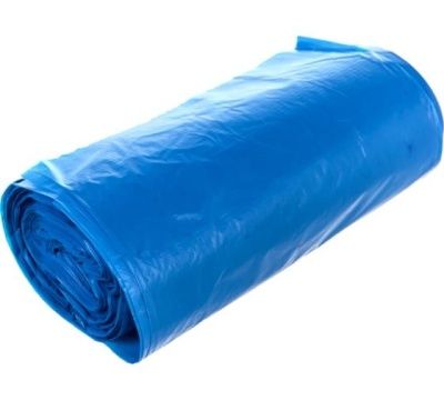Мешки для мусора 60л 60х80 ПВД 14мкм синий PACLAN 20шт/рул MULTI-TOP с завязками