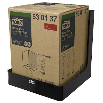Диспенсер для протирочных материалов ролонных в коробках с отборочным устройством настенный Tork черный W3