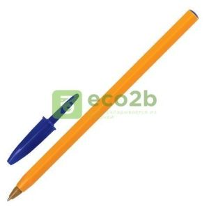  Ручка шариковая BIC "Orange" СИНЯЯ корпус оранжевый узел 0,8мм линия письма 0,3мм