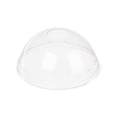 Крышка для стакана d-95мм ПЭТ прозрачная купольная с отверстием 100шт/уп 800шт/кор