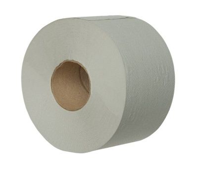 Туалетная бумага 1-слойная 200м ЭКОНОМ Plus MINI на втулке 6см серый