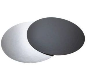 Подложка усиленная черная/серебро d=240мм толщина 3,2мм