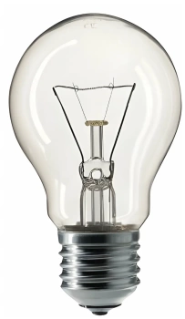 Лампа накаливания PHILIPS A55 CL E27, 60 Вт, грушевидная, прозрачная, колба d = 55 мм, цоколь E27
