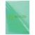 Папка-уголок жесткая BRAUBERG зеленая 0,15мм