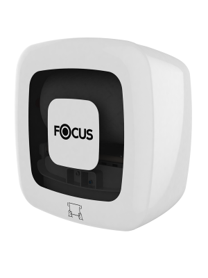 Диспенсер для рулонных полотенец с автоматическим отрывом Focus белый