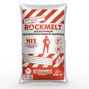 Реагент антигололедный ROCKMELT Mix до -30С 20кг, хлористый натрий + кальций