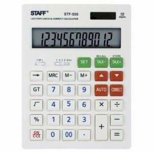 Калькулятор STAFF 205х154мм 12разряд настольный 
