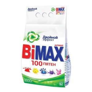Стиральный порошок автомат 3кг BIMAX 100 пятен д/белого 