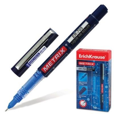 Ручка-роллер ERICH KRAUSE линия 0,45мм синяя