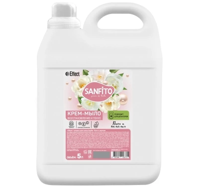 Жидкое мыло-крем Effect Sanfito Пион и камелия 5л