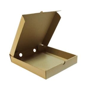 Коробка для пиццы картон 250х250х40мм бурая 