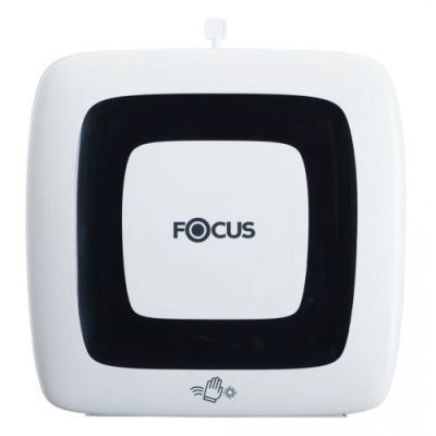 Диспенсер для рулонных полотенец сенсорный Focus белый работающий от электрической сети или батареек																													