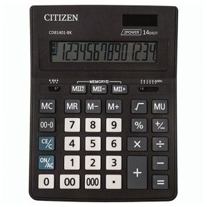 Калькулятор CITIZEN BUSINESS LINE CDB1401B 14 разрядов настольный  (205x155 мм), двойное питаниеКал