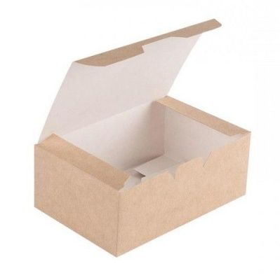 Упаковка OSQ FFB L Fast Food Box для куриных крылышек, наггетс и фри 150х91х70мм 25шт/рук 500шт/уп