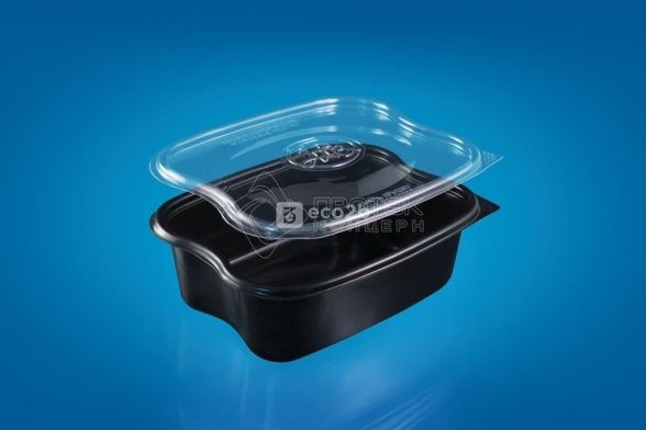 Контейнер для салатов, холодных и горячих закусок ПР-ЛГ-1000 черный