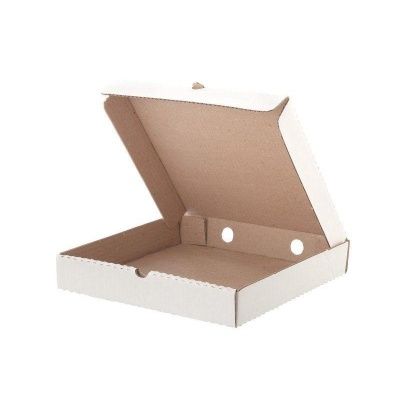 Коробка для пиццы картон 250х250х40мм белая
