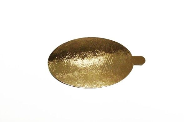 Подложка золото d=105мм толщина 0,8мм с держателем 100шт/у