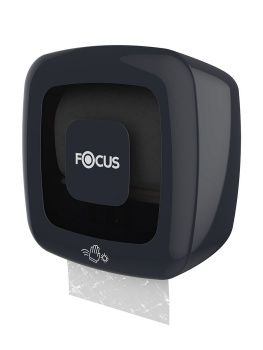 Диспенсер Focus для рулонных полотенец с автоматическим отрывом черный