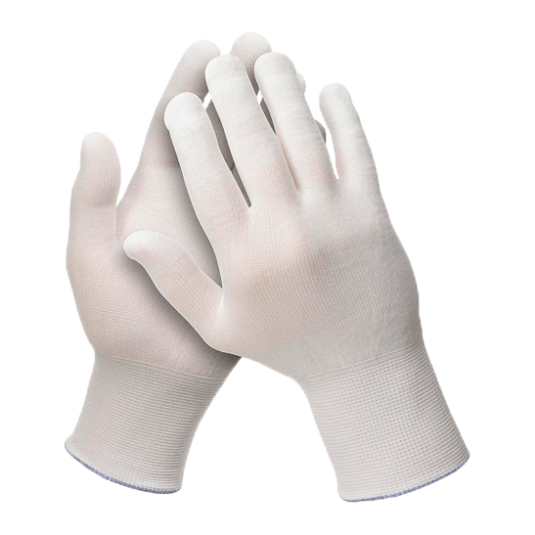 Перчатки нейлоновые белые 