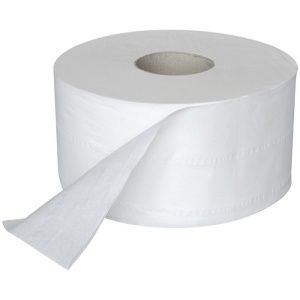 Туалетная бумага 1-слойная 200м Т2 в мини-рулонах белый 18гр/м2 12рул/кор
