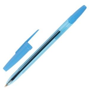 Ручка шариковая масляная STAFF "Basic BP-962", СИНЯЯ, корпус тонированный синий