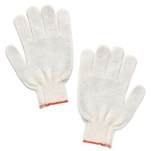 Хлопчатобумажные перчатки LAIMA без ПВХ 166текс 7,5класс 5пар/упак