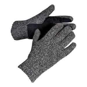 Перчатки ХАКСЫ темно серый меланж размер L