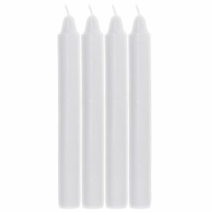 Свечи белые 4шт/упак диаметр 18мм высота 170мм