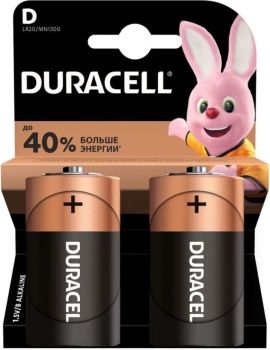 Батарейка DURACELL LR20/D 2шт/уп