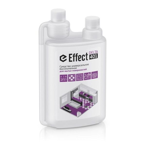 Средство моющее универсальное с дезинфицирующим эффектом Effect Delta 401 1л бутылка с дозатором
