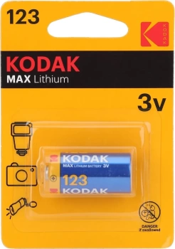 Батарейки 1шт литиевая Kodak CR123