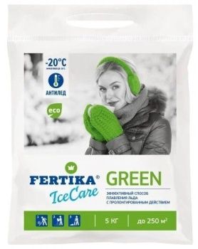 Средство противогололедное Fertika Ice Care Green 5кг