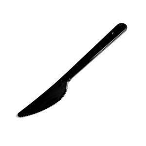Нож столовый 180мм черный ПС Кристалл Элит 100шт/уп