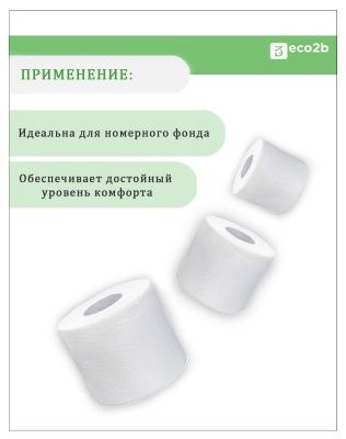 Туалетная бумага в бытовых рулонах 2-слойная 16,2м FOCUS ECONOMIC CHOICE белый 8рул/уп