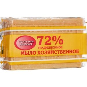 Мыло хозяйственное 72% 200гр в обертке универсальное шт/кор