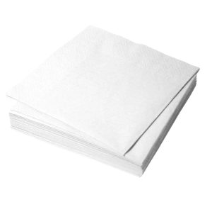 Бумажные салфетки белый 24х24 1-слойные 400л/уп