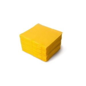 Бумажные салфетки 2-слойные 24х24 250шт желтые