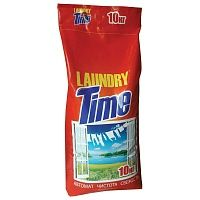 Стиральный порошок автомат 10кг Laundry Time для белого и цветного белья п/э пакет