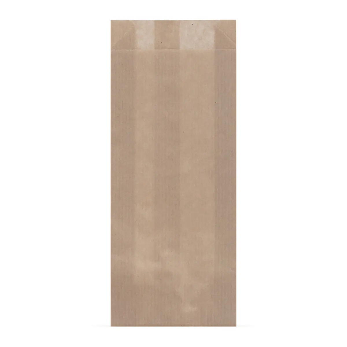 Пакет бумажный V-дно 80х20х200мм крафт коричневый ПОД СТОЛОВЫЕ ПРИБОРЫ 100шт/уп 2000шт/кор